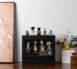 Wooden+Cologne+Organizer+For+Men+Multi-slide+Tiers+Of+Standing+Perfume+Display+Holder(black)