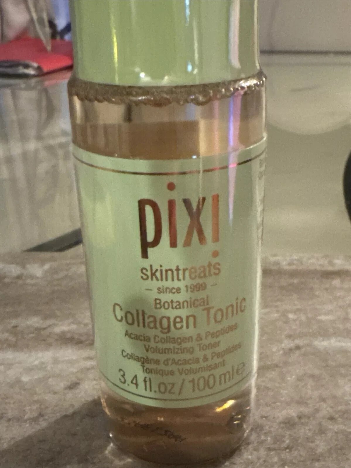 57_284d69cb-ef2b-42e1-947c-190c8b090bb9 New Sealed PIXI SKINTREATS Collagen Tonic Volumizing Toner 3.4oz - Image 1