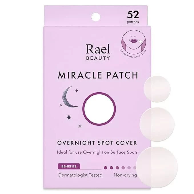 57_58d52d82-e5e6-4c19-8cf3-2a3243c7a7a3 Rael Hydrocolloid Pimple Patches, Acne Patch Overnight Spot Cover (52 Count) - Image 1
