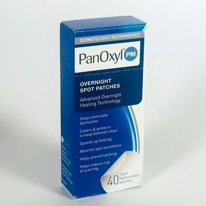 57_a39bfa6c-8a75-47a6-8dfa-683d2c5ca367 PanOxyl PM Overnight Spot Patches 40 Single Use Clear Patches Blemish Healing - Image 1