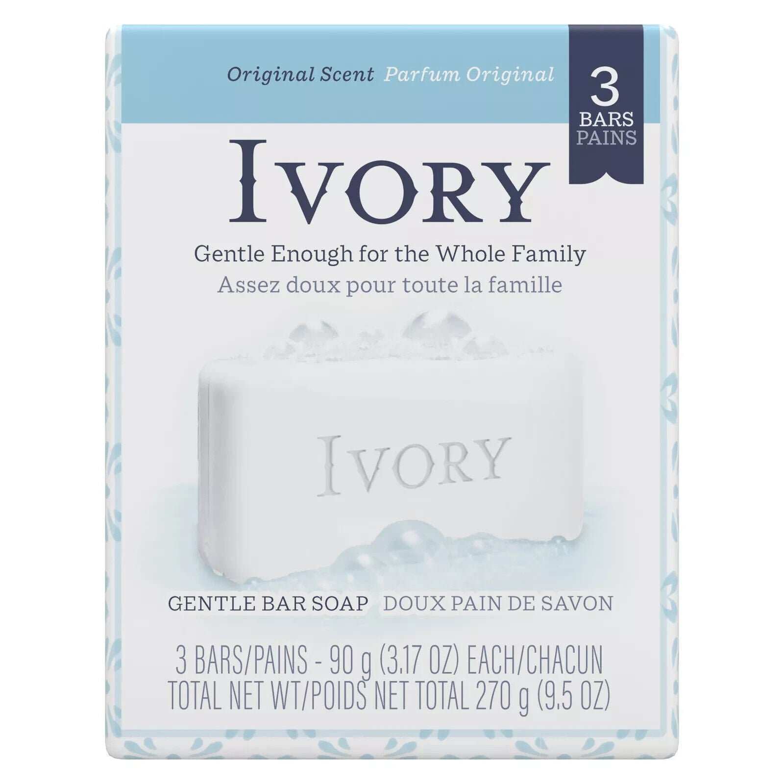 57_dd12a393-1247-4350-8237-9f4c2af68fc8 Ivory Original Bar Soap 99.44% Pure Clean & Simple Lightly Scented 3 Bar 3.17 Oz - Image 1