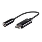 Monoprice USB-C to 3.5mm Audio Auxiliary Adapter - Black Ideal For Smartphones,