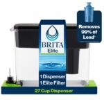 Brita Extra Large 27-Cup UltraMax Filtered Water Dispenser with Filter - Jet Black - Image 20