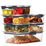 Rubbermaid Brilliance 22pc Plastic Food Storage Container Set Clear: Microwave, Dishwasher & Freezer Safe, 1 Year Warranty - Image 3