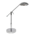Creekwood Home Sleek Essentials 21" Pivot Arm Modern (Includes LED Light Bulb) Desk Lamp Chrome Finish - Image 5