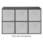 Whitmor 6 Section Cube Organizer Brown - Image 2