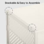 VUSIGN 9.9''X7.4'' Shoe Box Storage Stylish Large Clear - Image 3