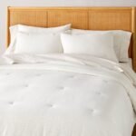 3pc Mini Grid Stitch Comforter Bedding Set - Hearth & Hand™ with Magnolia - Image 2