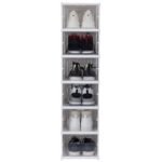 Simplify 6 Tier Collapsible Shoe Organizer Storage Box