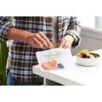 stasher Premium Silicone Reusable Food Storage Bags Lunch Starter Kit - 4pk - Clear - Image 4