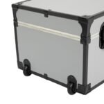 Seward Trunk 30" Paper Line Wheels Black and Alloy: Footlocker Storage, College Camp Trunk, 200 lb Capacity, No Assembly - Image 6