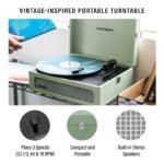 Crosley Voyager Bluetooth Vinyl Record Player - Sage - Image 3