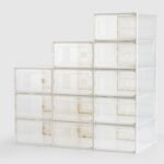 VUSIGN 9.9''X7.4'' Shoe Box Storage Stylish Large Clear