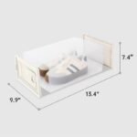 VUSIGN 9.9''X7.4'' Shoe Box Storage Stylish Large Clear - Image 7