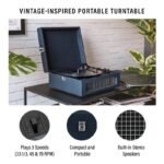 Crosley Voyager Bluetooth Vinyl Record Player - Dark Navy - Image 3