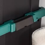 IRIS 4pk Remington 78qt Heavy Duty Plastic Storage Totes Bin with Lid Black: Portable Lidded Utility Tubs, BPA-Free - Image 5