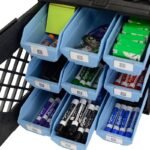 UbeCube Grabinet Kit 3"x3" Crate Black/Gray Bin: Stackable Polypropylene Decorative Box, Industrial Style, 13.5" Square - Image 6