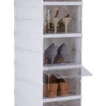 Simplify 6 Tier Collapsible Shoe Organizer Storage Box - Image 5