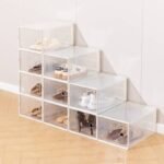 VUSIGN 9.9''X7.4'' Shoe Box Storage Stylish Large Clear - Image 5