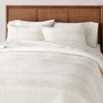3pc Heather Stripe Comforter Bedding Set Twilight Taupe - Hearth & Hand™ with Magnolia - Image 2