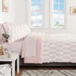 Dash Stripe Printed Microfiber Reversible Comforter & Sheets Set Ivory/Light Pink - Room Essentials™ - Image 2