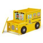 Delta Children Cocomelon School Bus Toy Box - Greenguard Gold Certified - Image 8