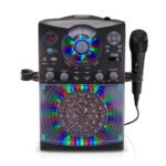 Singing Machine Bluetooth Karaoke System with LED Disco Lights and Microphone