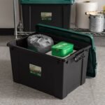 IRIS 4pk Remington 78qt Heavy Duty Plastic Storage Totes Bin with Lid Black: Portable Lidded Utility Tubs, BPA-Free - Image 2