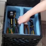 UbeCube Tradesman Double Utility Kit Black Tray: Stackable Polypropylene Decorative Box, Industrial Style, 13.5" Square - Image 9