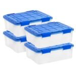 IRIS 26.5qt WeatherPro Plastic Storage Bin