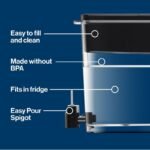 Brita Extra Large 27-Cup UltraMax Filtered Water Dispenser with Filter - Jet Black - Image 4