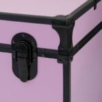Mercury Luggage 30" Seward Classic Trunk with Lock Orchid: Decorative Storage Bin, MDF & Metal, No Assembly Required - Image 4