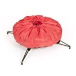 TreeKeeper 7.5' Santa's Bags Upright Tree Storage Bag: Christmas Tree Storage, Built-In Handles, Polyester, Red - Image 4