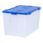 IRIS WeatherPro Plastic Storage Bin with Lid