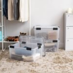 IRIS 60qt Plastic Storage Bins with Sealed Lids Clear Gasket Box Airtight Containers 4pk - Image 7