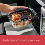 Rubbermaid Brilliance 36pc Plastic Food Storage Container Set: Clear, Microwave & Freezer Safe, Dishwasher Safe, Lifetime Warranty - Image 3