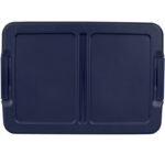 Home Logic 15qt 8pk Storage Bins Clear: Lidded, Stackable, Portable, Built-In Handles, Transparent, Plastic Containers - Image 4