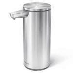 simplehuman 9 oz. Touch-Free Automatic Rechargeable Sensor Liquid Soap Dispenser, Stainless Steel
