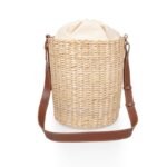 Picnic Time Palermo Rush Insulated Bucket Tote with Leather Straps Beige Canvas - Image 3