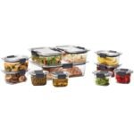 Rubbermaid Brilliance 22pc Plastic Food Storage Container Set Clear: Microwave, Dishwasher & Freezer Safe, 1 Year Warranty - Image 2