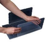 Simplify Drop Front Shoe Box - Set of 6 - Clear: PET & Polypropylene, Decorative Storage Bins, 13.4" W x 9.8" D x 7.1" H - Image 9