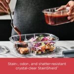 Rubbermaid Brilliance 36pc Plastic Food Storage Container Set: Clear, Microwave & Freezer Safe, Dishwasher Safe, Lifetime Warranty - Image 4