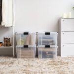 IRIS 60qt Plastic Storage Bins with Sealed Lids Clear Gasket Box Airtight Containers 4pk - Image 6