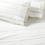 Cotton Percale Multistripe Sheet Set Gray/Neutrals - Hearth & Hand™ with Magnolia