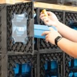 UbeCube Grabinet Kit Crate Black Bin: Stackable Polypropylene Storage, Industrial Style, 13.5" Square Decorative Box - Image 7