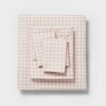 Dash Stripe Printed Microfiber Reversible Comforter & Sheets Set Ivory/Light Pink - Room Essentials™ - Image 7