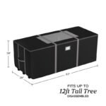 Elf Stor Rolling Christmas Tree Storage Bag Black - Image 6