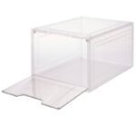 Simplify Drop Front Shoe Box - Set of 6 - Clear: PET & Polypropylene, Decorative Storage Bins, 13.4" W x 9.8" D x 7.1" H - Image 2