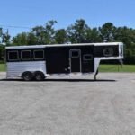 2017 Exiss Escape 7308LQ 3 Horse Trailer with 8′ Short Wall