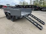 2024 RawMaxx 5X10 7K Powder Coated Dump Trailer w/Tarp Kit - Image 10